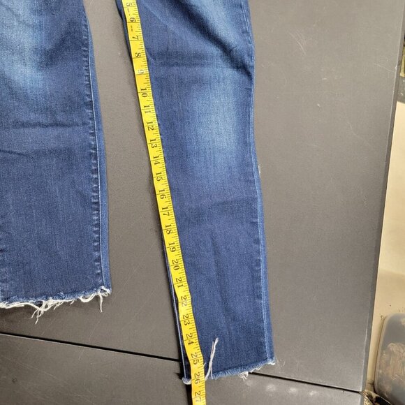 Frank & Eileen Womens Blue Denim Sligo Skinny Jean Raw Hem Size 28 Boho Classic - Picture 13 of 14